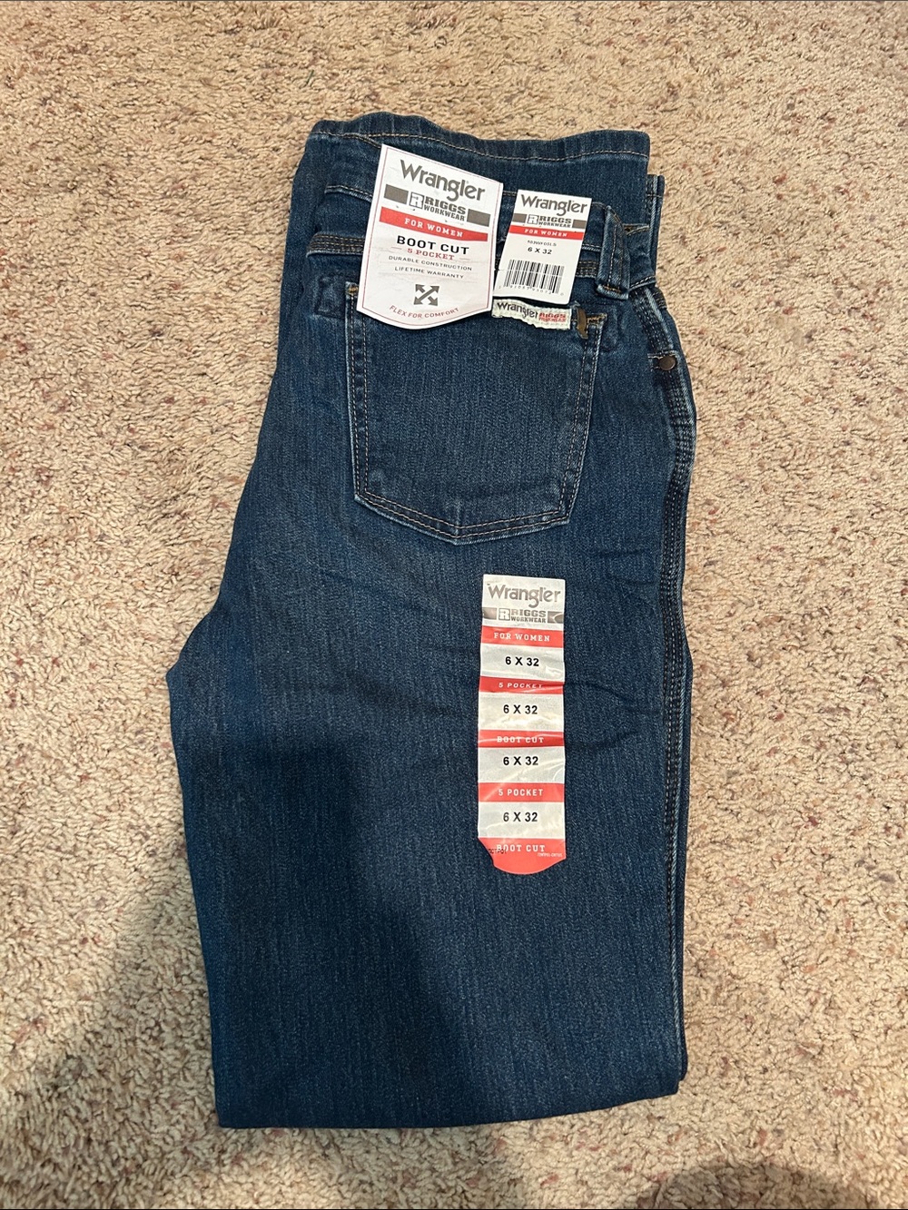 Wrangler Women’s Boot Cut Jeans in Dark Blue